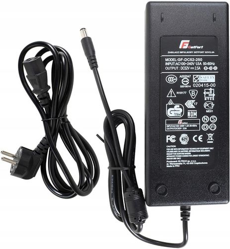 ZASILACZ IMPULSOWY GETFORT 52V/2.5A na Arena.pl