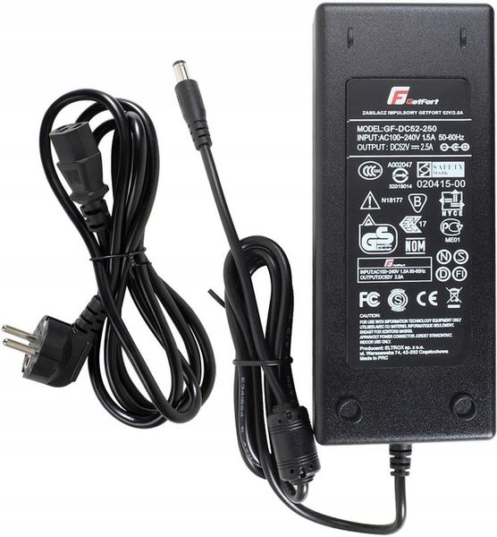 ZASILACZ IMPULSOWY GETFORT 52V/2.5A zdjęcie 2