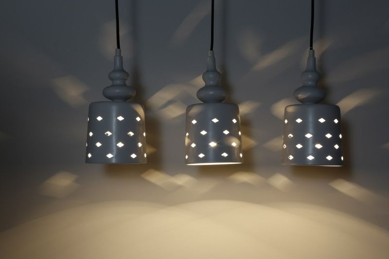 Hamp zwis 3x60W E27 biały zdjęcie 2