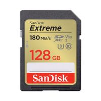 Karta SD Sandisk 128GB SDXC Extreme 180MB/s A2 C10 V30 UHS-I U3
