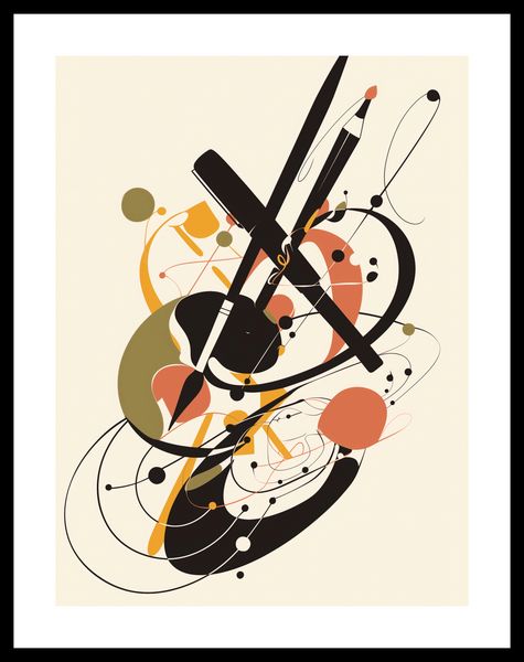 Plakat 30x40cm Abstrakcyjny Rapsod zdjęcie 3