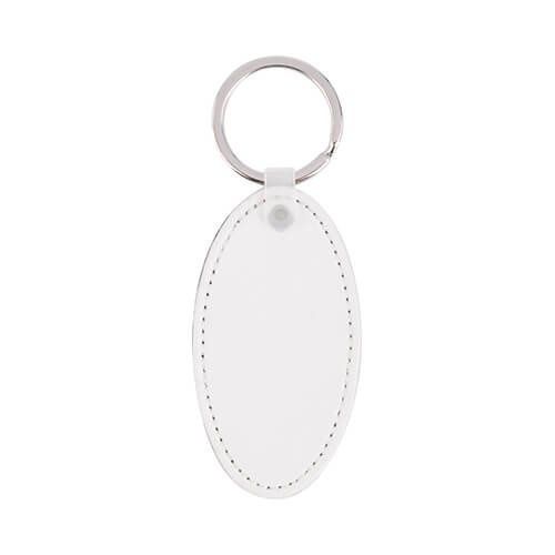 Brelok skórzany do sublimacji - owal zdjęcie 1