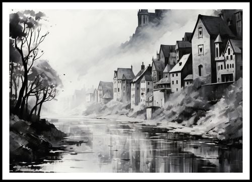 Plakat 100x70cm Mglisty Refleks na Arena.pl
