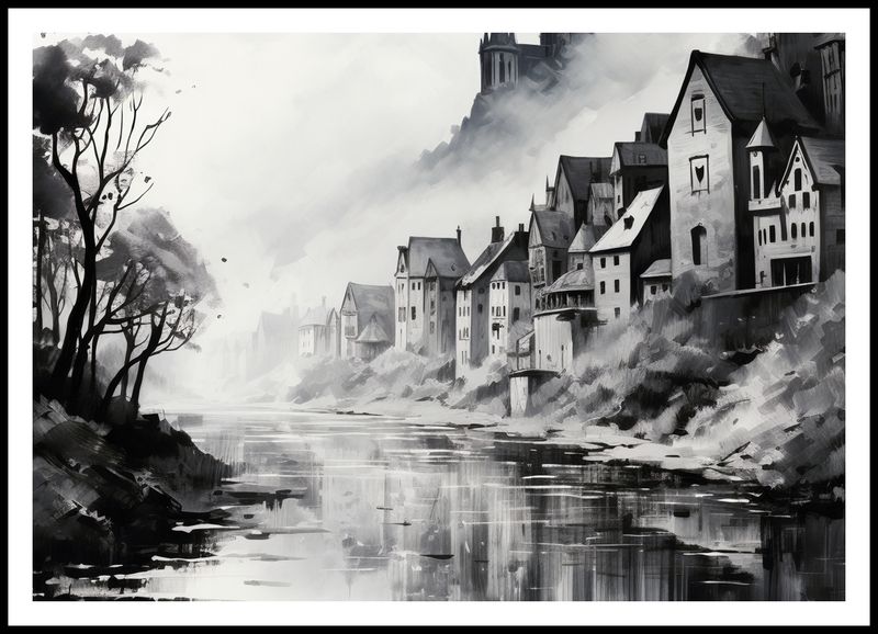Plakat 100x70cm Mglisty Refleks zdjęcie 3