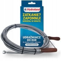 SPIRALA KANALIZACYJNA 5 m RUR ŻMIJKA KANALIZACYJNA DO PRZETYKANIA RUR WĄŻ