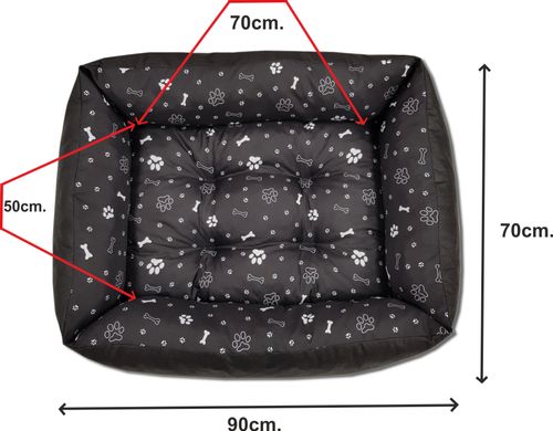 Legowisko dla psa kanapa WODOODPORNE 95 X 75 łapki na Arena.pl