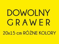 Grawerowana tabliczka Laminat 20x15 DOWOLNY GRAWER napis logo żółta