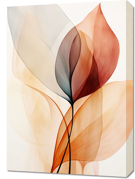 Obraz 50x70cm Eteryczne Liście zdjęcie 1