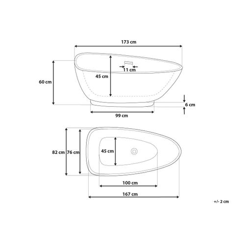Wanna wolnostojąca czerwona GUIANA na Arena.pl
