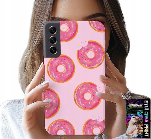 ETUI DO SAMSUNG GALAXY S22 - WZÓR Z PĄCZKAMI DONATAMI POLEWĄ CUKROWĄ na Arena.pl