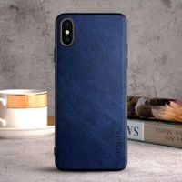 Etui AIORIA Vintage LEATHER do iPhone XS Max niebieski