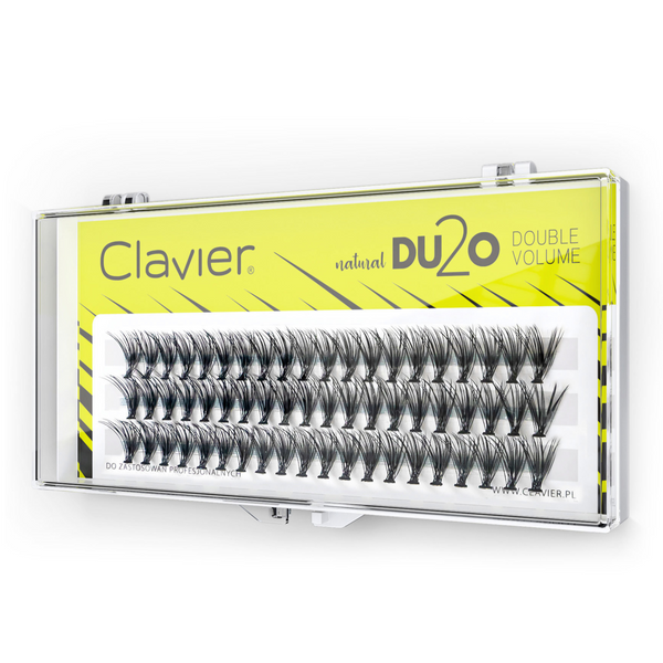 CLAVIER Kępki rzęs DU2O Double Volume - 10mm zdjęcie 1