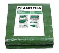 MATA PODKŁAD POD BASEN PLANDEKA GRUBA 4x4 Wzmacniana MOCNA ZIELONA