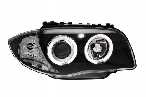 Lampy przednie reflektory BMW E87 E81 RINGI BLACK na Arena.pl
