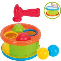 Zbijak z piłeczkami Askato Bębenek dla malucha 12m+ edukacyjna zabawka