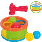 Zbijak z piłeczkami Askato Bębenek dla malucha 12m+ edukacyjna zabawka