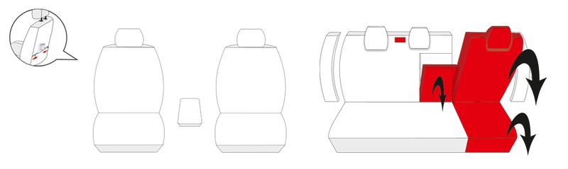 Skoda Octavia II Pokrowce dopasowane na fotele zdjęcie 6