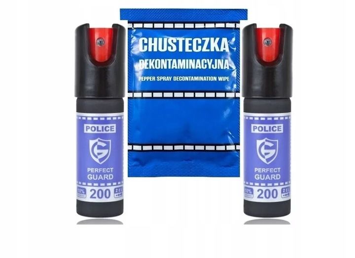 Gaz pieprzowy Guard 200 20ml. żel x 2 + chusteczka zdjęcie 1