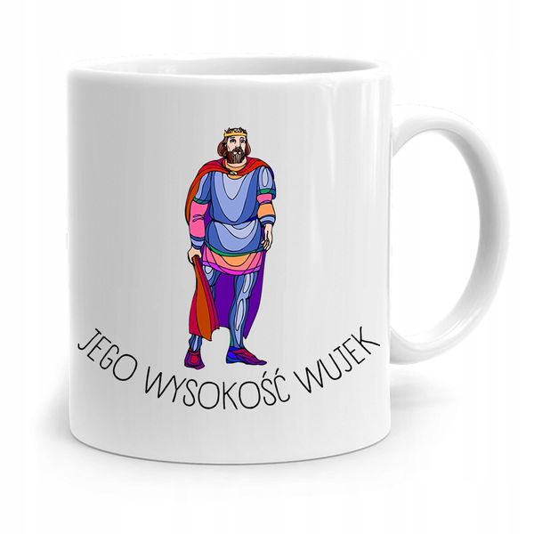 Kubek Prezent Dla Wujka Jego Wysokość Wujek Z Nadrukiem Ze Zdjęciem zdjęcie 1