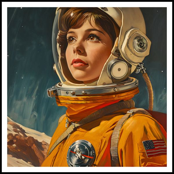 Plakat 90x90cm Pionierka Kosmosu zdjęcie 3