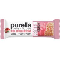 Purella Superfoods PROTEIN BAR BATON PROTEINOWY TRUSKAWKOWA BEZA 45g