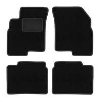 Dywaniki welurowe LUX Kia Optima II 2005-2010 sedan czarne z mocowaniami
