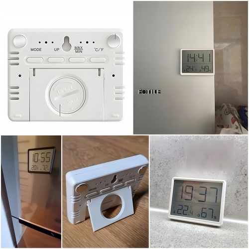 Termometr Pokojowy Stacja Pogody Higrometr Wewnętrzny Dokładny Budzik na Arena.pl