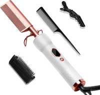 Prostownica Do Włosów Gorący Grzebień Elektryczny Tytanowy 210C 230V