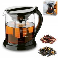Szklany DZBANEK DO HERBATY Z ZAPARZACZEM stalowym ZAPARZACZ DO ZIÓŁ 1,8L