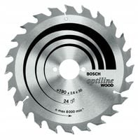 PIŁA TARCZOWA-H OPTILINE WOOD 190*2,6*20/16 Z36 2608640613 BOSCH