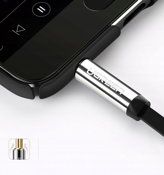 Ugreen Płaski Kabel Audio Aux Mini Jack 3,5 Mm 1M zdjęcie 6