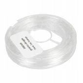 Żyłka GUMKA guma OKRĄGŁA 1mm 5m transparent