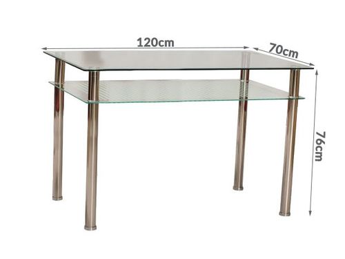 Stół Pixel 120x70 transparentny na Arena.pl