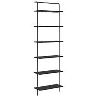 Półka na książki Czarny dąb 60 x 24 x 203 cm