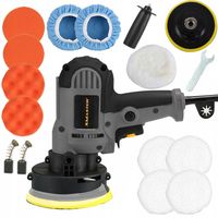 SZLIFIERKA POLERKA SAMOCHODOWA MASZYNA POLERSKA ZESTAW GĄBKI 600-3700