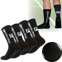 SKARPETY ANTYPOŚLIZGOWE PIŁKARSKIE SKARPETKI SPORTOWE DŁUGIE 34-38 - 2 PARY