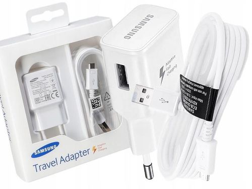 BOX SAMSUNG ładowarka + Kabel Micro USB 1,5m biały na Arena.pl