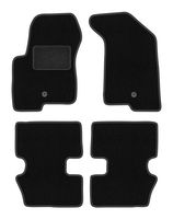 Dywaniki welurowe LUX Jeep Patriot 2006-2016 czarne z mocowaniami