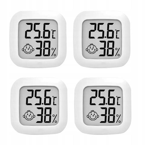 4x TERMOMETR POKOJOWY CYFROWY HIGROMETR ELEKTRONICZNY WILGOTNOŚĆ POWIETRZA na Arena.pl