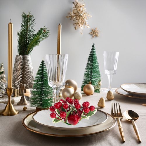 Stroik Wianek Na Świeczkę Głóg Ostrokrzew 3 Cm Boże Narodzenie na Arena.pl