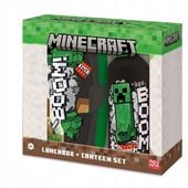 bidon aluminiowy 500ml + śniadaniówka w pudełku MINECRAFT