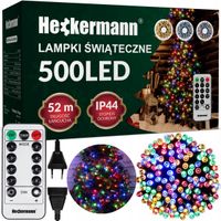 Lampki choinkowe Heckermann wewnątrz 52 m 301 - 500 lampek