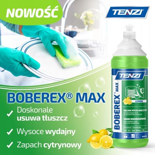 tenzi boberex max lemon 1l. płyn do mycia naczyń na Arena.pl