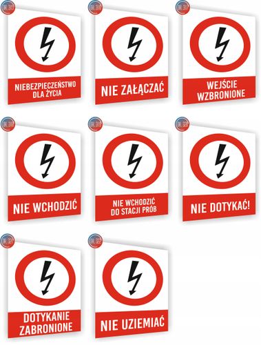 Tablica informacyjna Wysokie Napięcie nadruk 20x15 cm duży wybór na Arena.pl