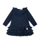 Sukienka z falbankami , dżins  116