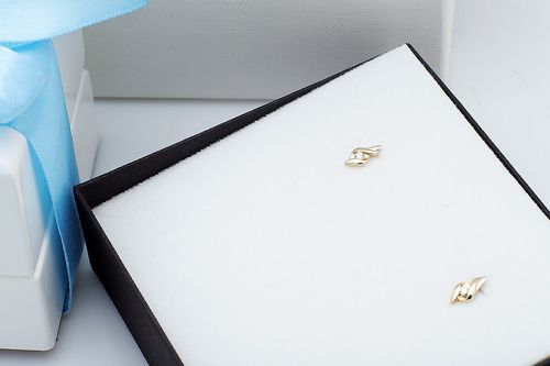 Złote kolczyki KZD5720 - Diament na Arena.pl