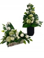 WIĄZANKA STROIK KOMPOZYCJA NA GRÓB CMENTARZ SZTUCZNE KWIATY