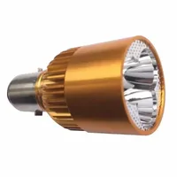 Żarówka motocyklowa BA20D 3 LED 9W zimna