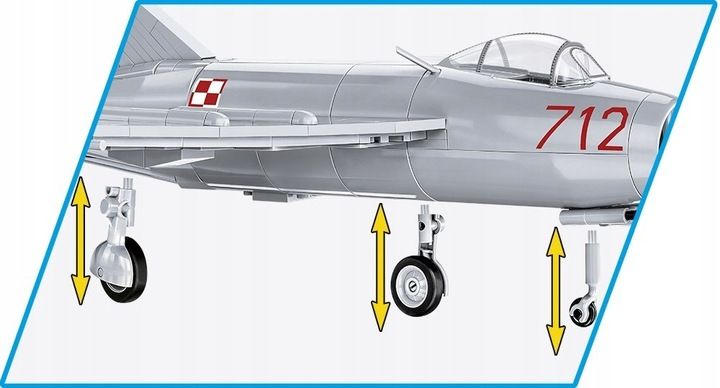 COBI 5822 SAMOLOT LIM-1 POLISH AIR FORCE 1952 zdjęcie 11