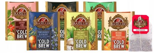 Basilur COLD BREW zestaw herbat bez kofeiny 6 SMAKÓW OWOCOWYCH - 60 KOPERT na Arena.pl